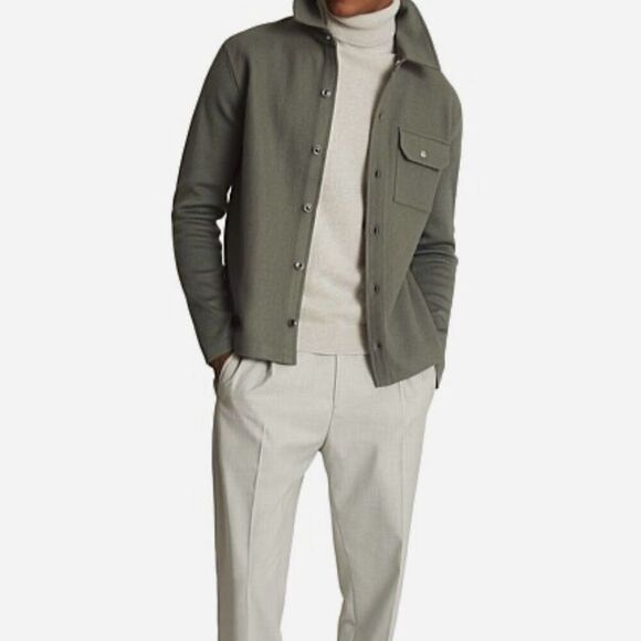 Reiss Warshaw Wool Blend Overshirt S - Picture 1 of 7